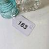 Glass Telegraph Insulator and Clear Glass Cube Inkwell - 4
