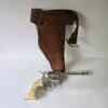 Mattel Fanner 50 Toy Cap Gun with Tooled Holster - 2