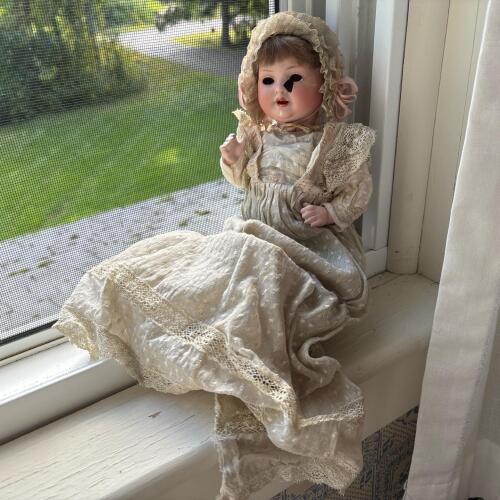 Vintage German Bisque Head Baby Doll