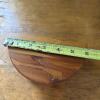Wooden Half-Moon Trinket Box With Hinged Lid - 5