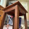 Rustic Wooden Side Table - 4