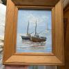 Maine Harbor Scene Print & Framed Sailboat Painting - 2