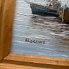Maine Harbor Scene Print & Framed Sailboat Painting - 5