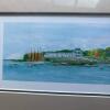 Maine Harbor Scene Print & Framed Sailboat Painting - 8