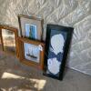 Framed Warren Kimble White Rabbits Wall Art, 22"x8" - 9