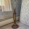 World War I Trench Art Shell Lamp With Wood Base
