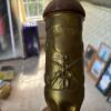 World War I Trench Art Shell Lamp With Wood Base - 4