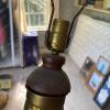 World War I Trench Art Shell Lamp With Wood Base - 6