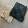 Faribo Wool and Acrylic Blanket and Hand-Knit Throw