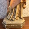 Sacred Heart Jesus and Virgin Mary Statues with Rosary - 4