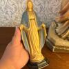 Sacred Heart Jesus and Virgin Mary Statues with Rosary - 5
