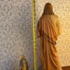 Sacred Heart Jesus and Virgin Mary Statues with Rosary - 8