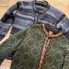 Two Nordic-Style Patterned Cardigans