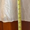 White Dress With Lace Trim & Floral Embroidery - 7