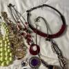 Beaded Costume Jewelry Necklaces and Bracelets, One Napier - 4