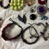 Beaded Costume Jewelry Necklaces and Bracelets, One Napier - 6