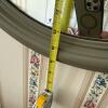 Oval Wall Mirror With Green Frame - 2