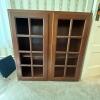 Wood Bookcase Cabinet with doors
