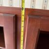 Wood Bookcase Cabinet with doors - 5