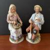 Pair of Homco Porcelain Figurines in Country Style