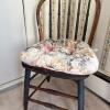 Wooden Chair with Floral Cushion