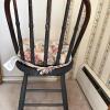 Wooden Chair with Floral Cushion - 3