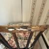 Wooden Chair with Floral Cushion - 4