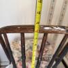 Wooden Chair with Floral Cushion - 5