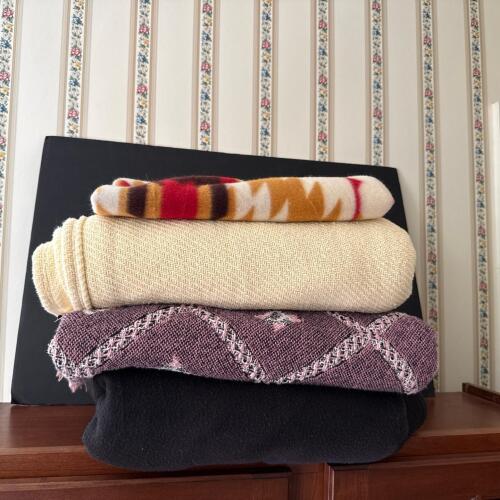 Assorted Blankets Including Ralph Lauren and St. Labre Indian School