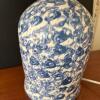 Blue and White Pottery Table Lamp with Pierced Shade - 3