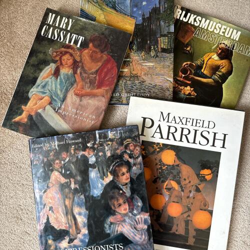 Art Books: Mary Cassatt, Maxfield Parrish, Van Gogh, Rijksmuseum, Impressionists