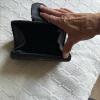 Black Beaded Evening Clutch and Black Satin Evening Purse - 2
