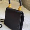 Black Beaded Evening Clutch and Black Satin Evening Purse - 4