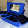 Caboodles Blue Plastic Jewelry Organizer Case with Mirror