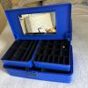 Caboodles Blue Plastic Jewelry Organizer Case with Mirror - 3