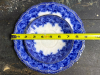 Antique Flow Blue Plates in Victorian Style - 2