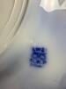 Antique Flow Blue Plates in Victorian Style - 15
