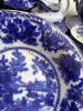 Porcelain Blue Transferware Dinnerware - 2