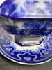 Porcelain Blue Transferware Dinnerware - 10