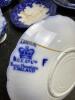 Porcelain Blue Transferware Dinnerware - 12