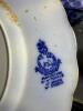 Porcelain Blue Transferware Dinnerware - 18