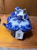 Porcelain Blue Transferware Dinnerware - 21