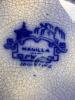Ironstone Plate in Blue Willow-Style Manilla Pattern - 4