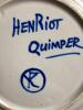 Quimper Henriot Plate La Marchande de Pont Aven Folk Art Style - 5