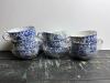 Blue and White Porcelain Teacups in Chinese-Style Motif - 6