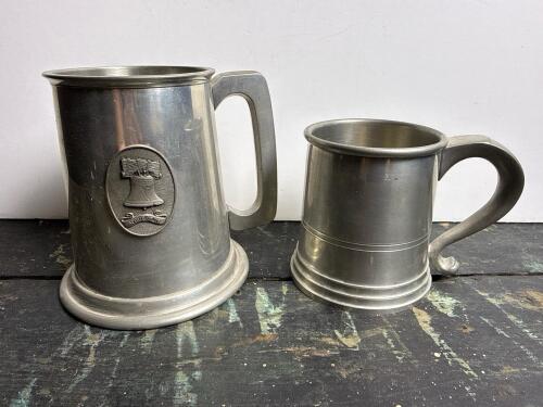 Pewter Tankards, Spirit of '76 and English Pewter Styles