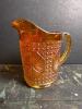 Carnival Glass Pitcher in the Manner of Early American Pattern Glass