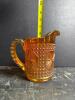Carnival Glass Pitcher in the Manner of Early American Pattern Glass - 2