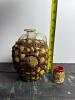 Shellwork Decorated Glass Jug and Shellwork Jar - 2