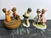 Thorens Lara's Theme Music Box, Lefton Porcelain Figurines